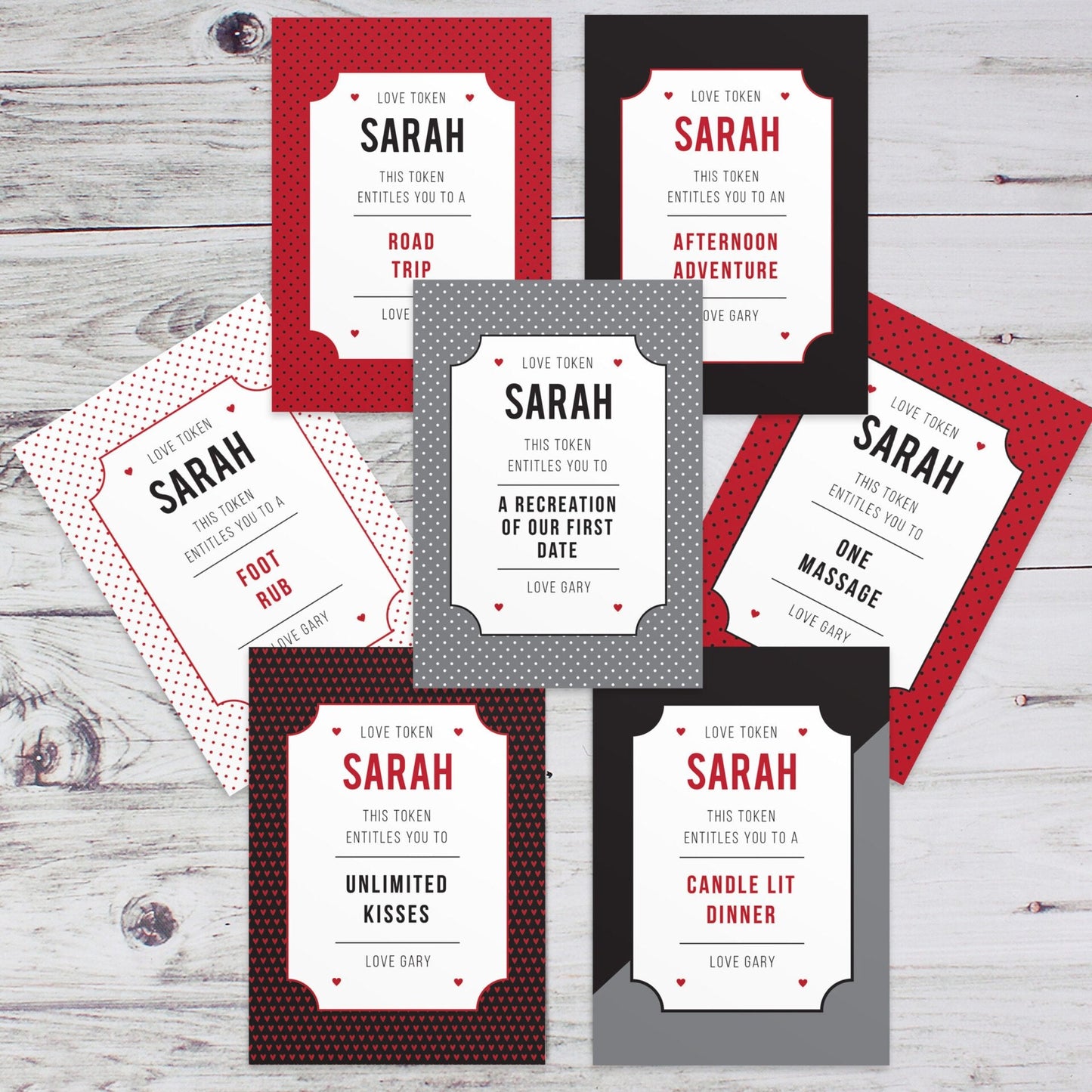 Personalised Love Tokens: 5 - Keepsakes By Gift Moments