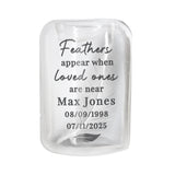 Personalised Loved Ones Memorial Feather Tealight Holder: 5 - Candle Holders By Gift Moments