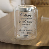 Personalised Loved Ones Memorial Feather Tealight Holder: 4 - Candle Holders By Gift Moments
