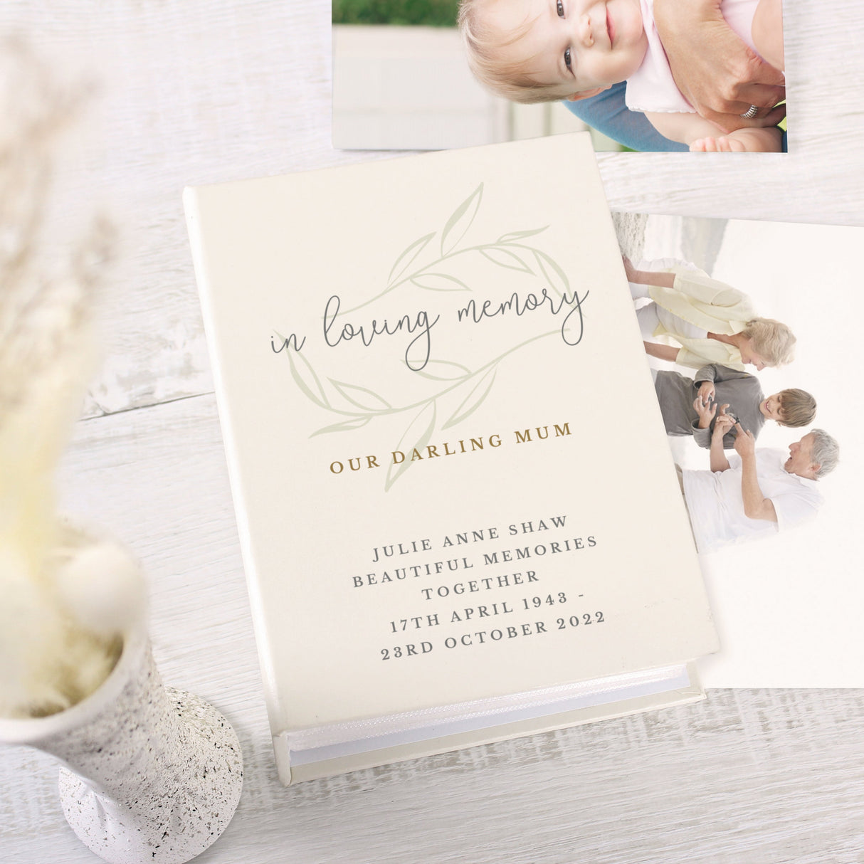 Personalised In Loving Memory 6x4 Photo Album with Sleeves: 4 Photo Albums By Gift Moments