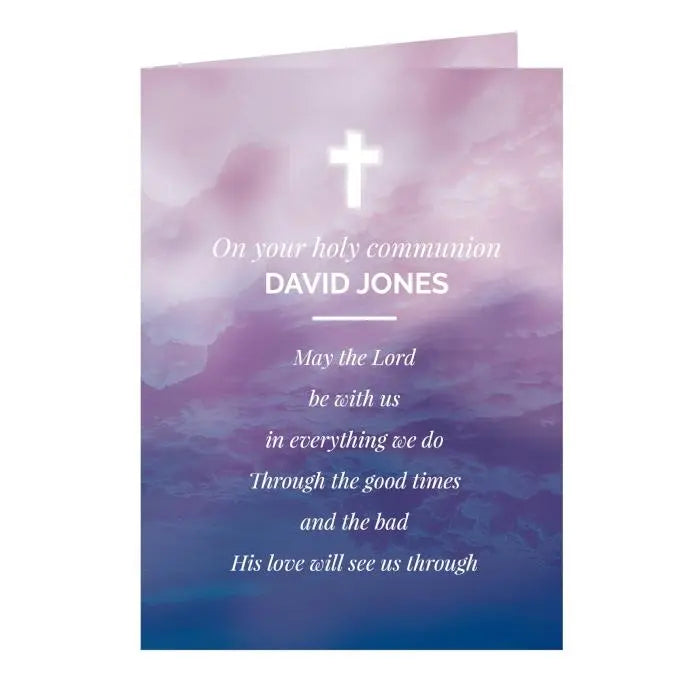 Personalised In Loving Memory Cross Card: 3 - Greeting Cards By Gift Moments