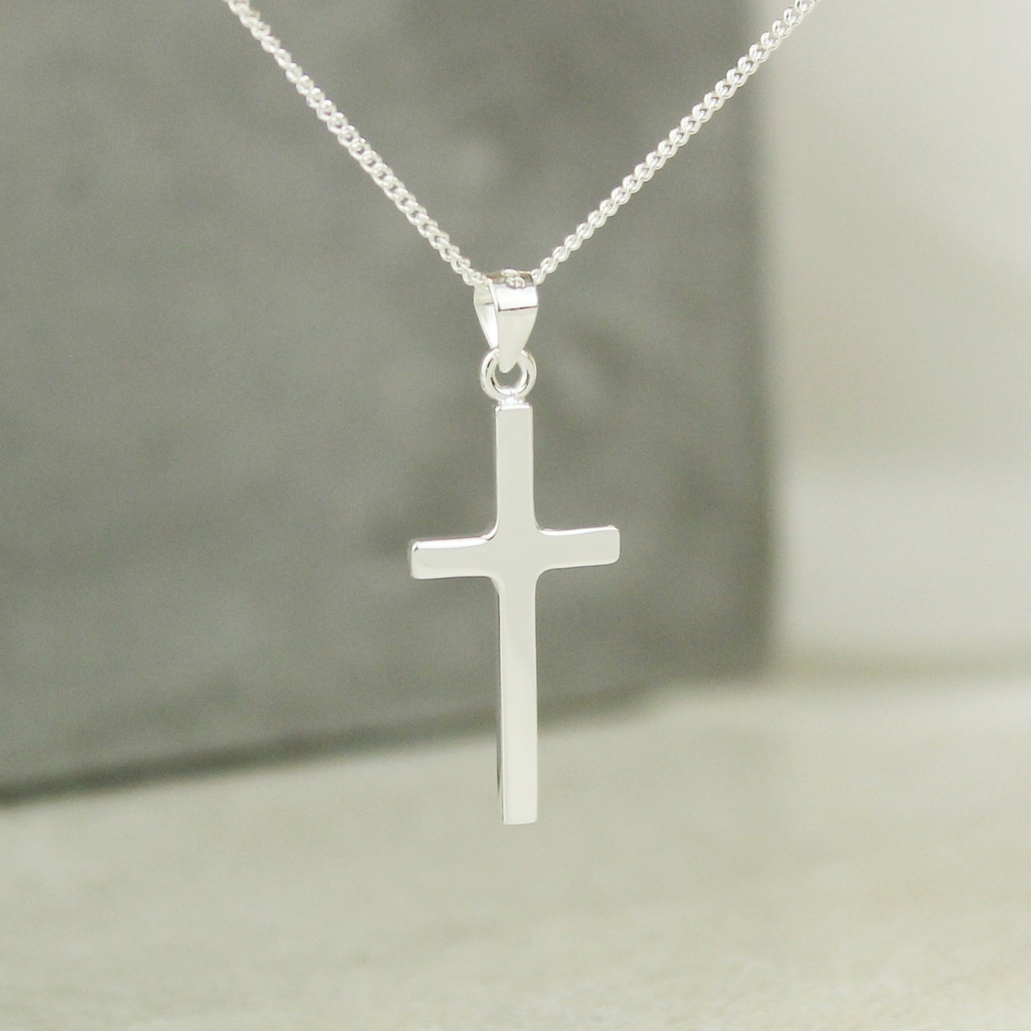 Personalised In Loving Memory Cross Sentiment Necklace and Box: 8 - Necklaces By Gift Moments