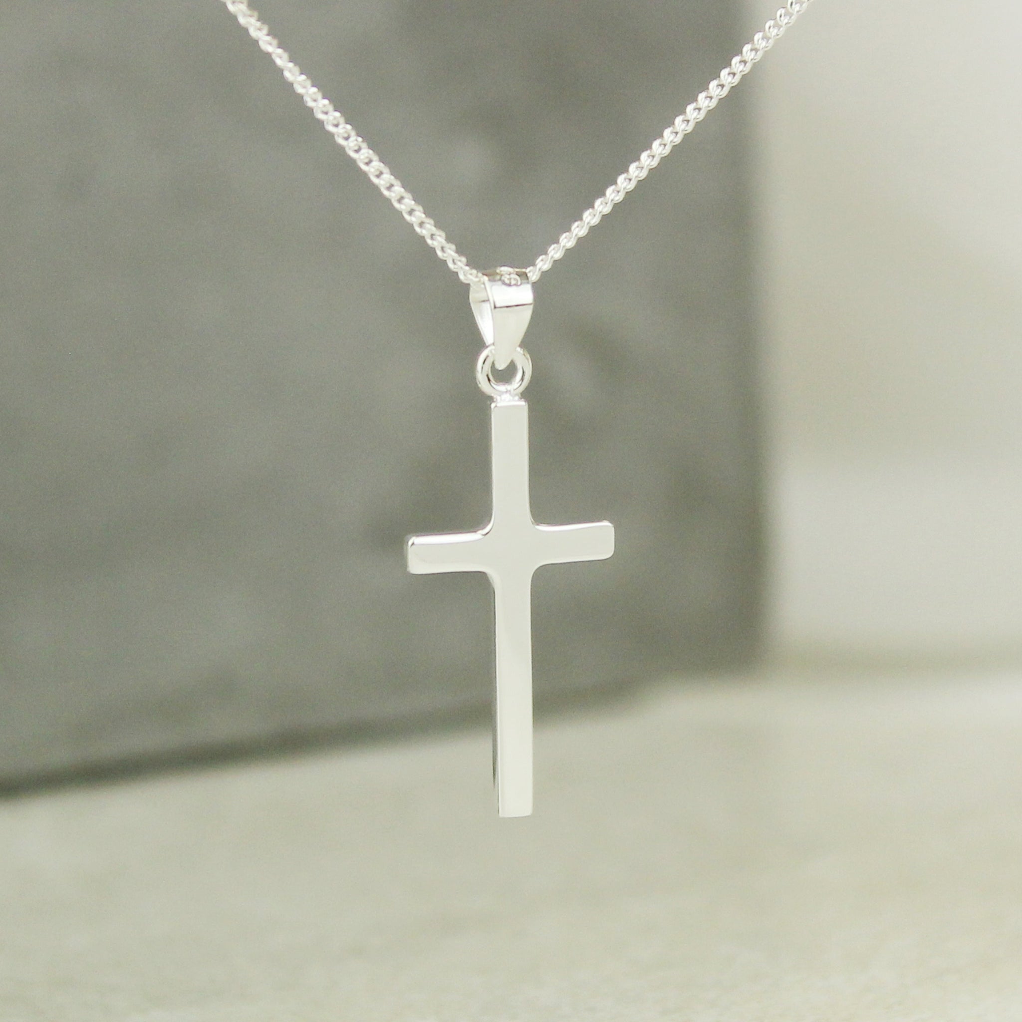 Personalised In Loving Memory Cross Sentiment Necklace and Box: 8 - Necklaces By Gift Moments