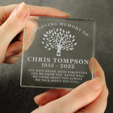 Personalised In Loving Memory Family Tree Crystal Token: 2 - Crystal Tokens By Gift Moments