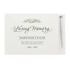 Personalised In Loving Memory Hardback Guest Book & Pen - Shop Guest Books At Gift Moments - 3