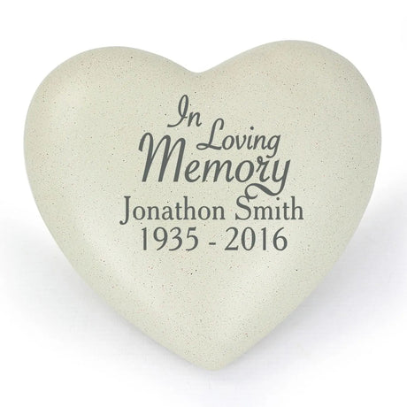 Personalised In Loving Memory Heart Memorial: 3 - Memorials By Gift Moments