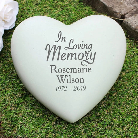Personalised In Loving Memory Heart Memorial: 2 - Memorials By Gift Moments