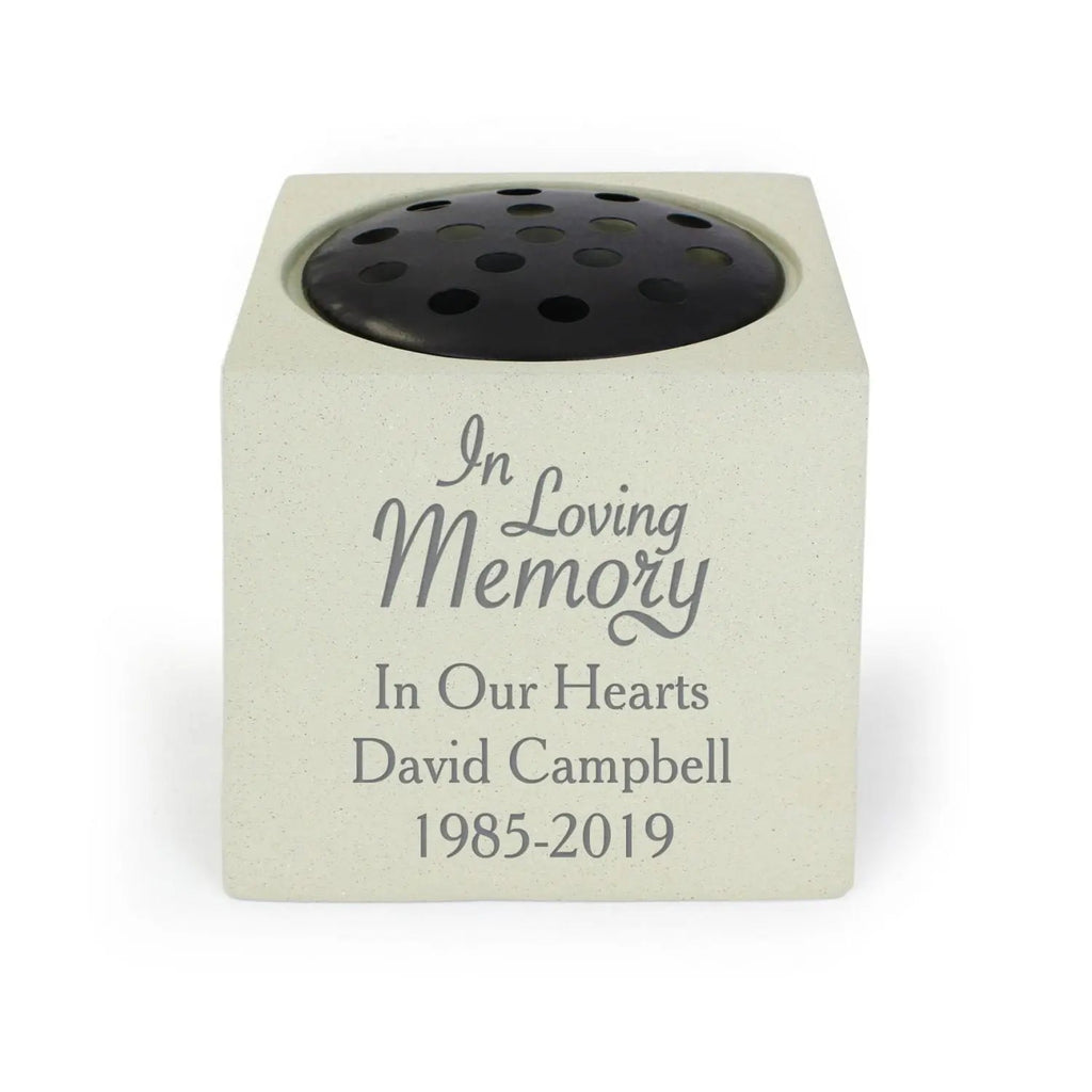 Personalised In Loving Memory Memorial Vase - Shop Memorials At Gift Moments - 2