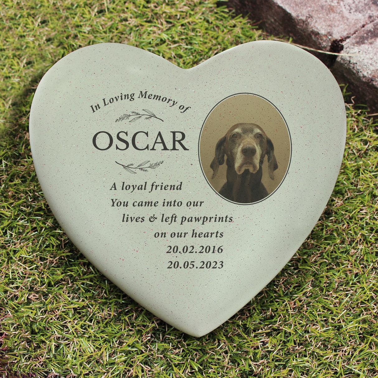 Personalised In Loving Memory Photo Upload Memorial Resin Heart: 3 Memorials By Gift Moments