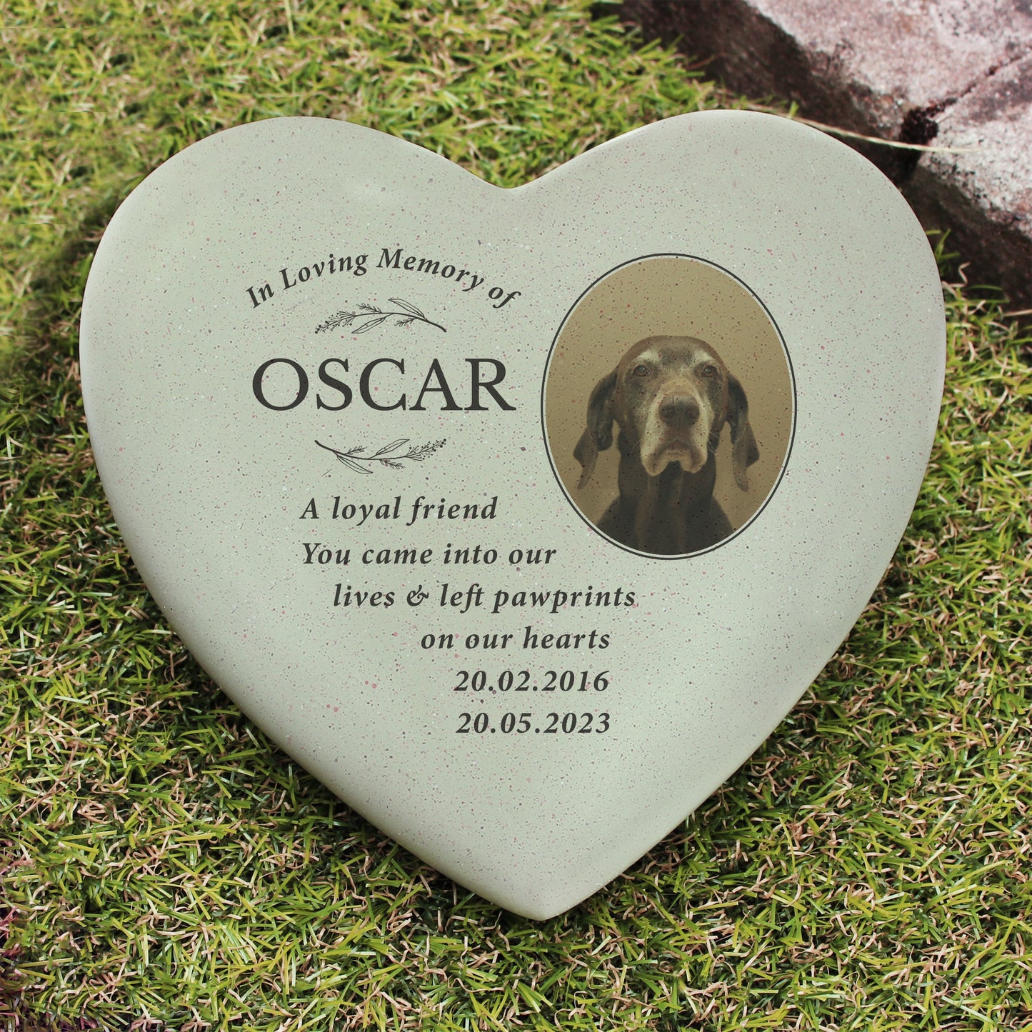 Personalised In Loving Memory Photo Upload Memorial Resin Heart: 3 - Memorials By Gift Moments
