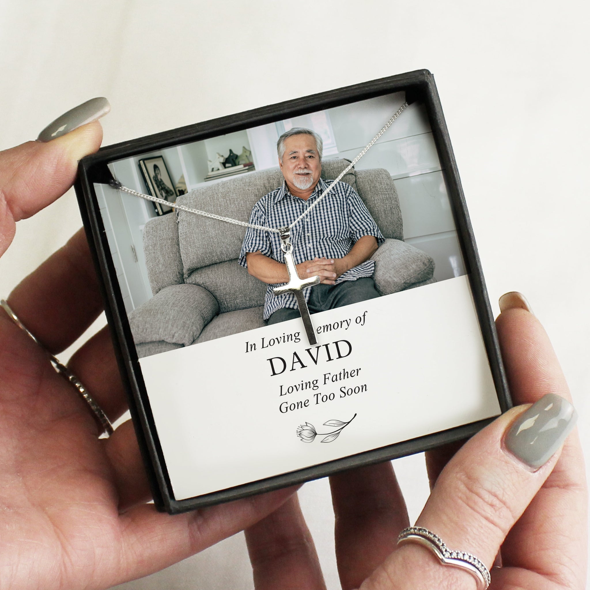 Personalised In Loving Memory Photo Upload Necklace and Box: 3 - Necklaces By Gift Moments