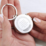 Personalised In Loving Memory Round Photo Keyring: 3 - Keyrings By Gift Moments