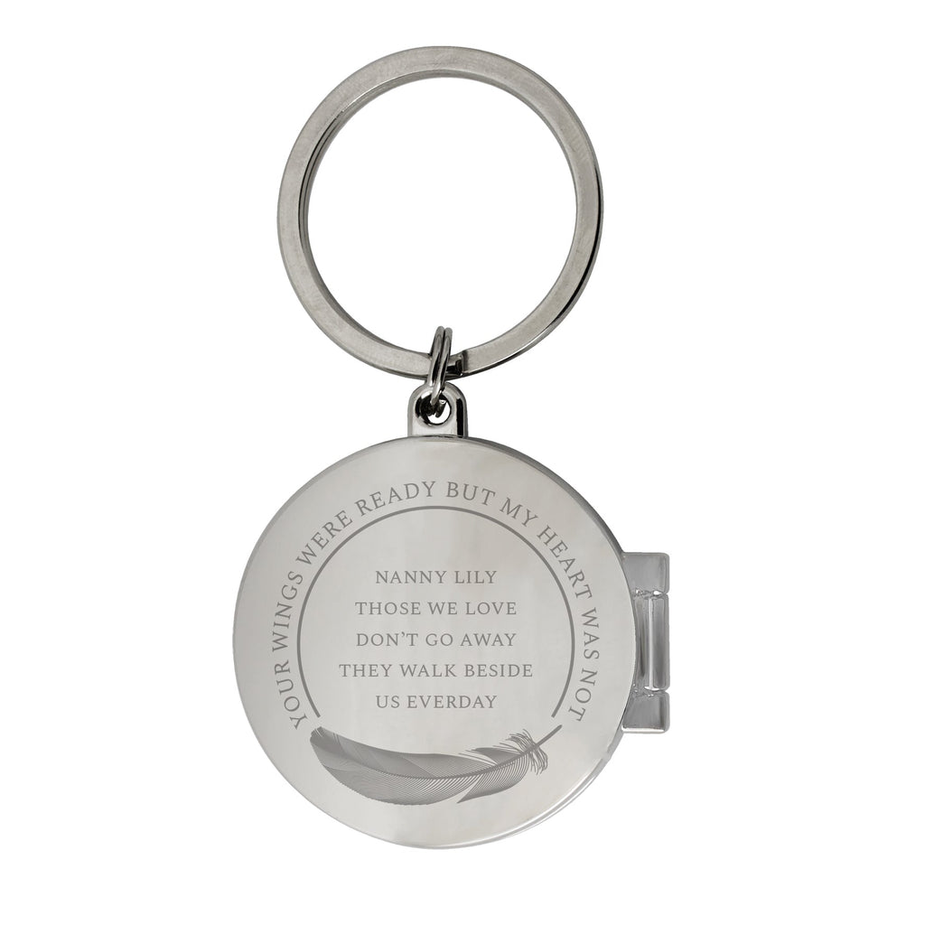 Personalised In Loving Memory Round Photo Keyring - Shop Keyrings At Gift Moments - 5
