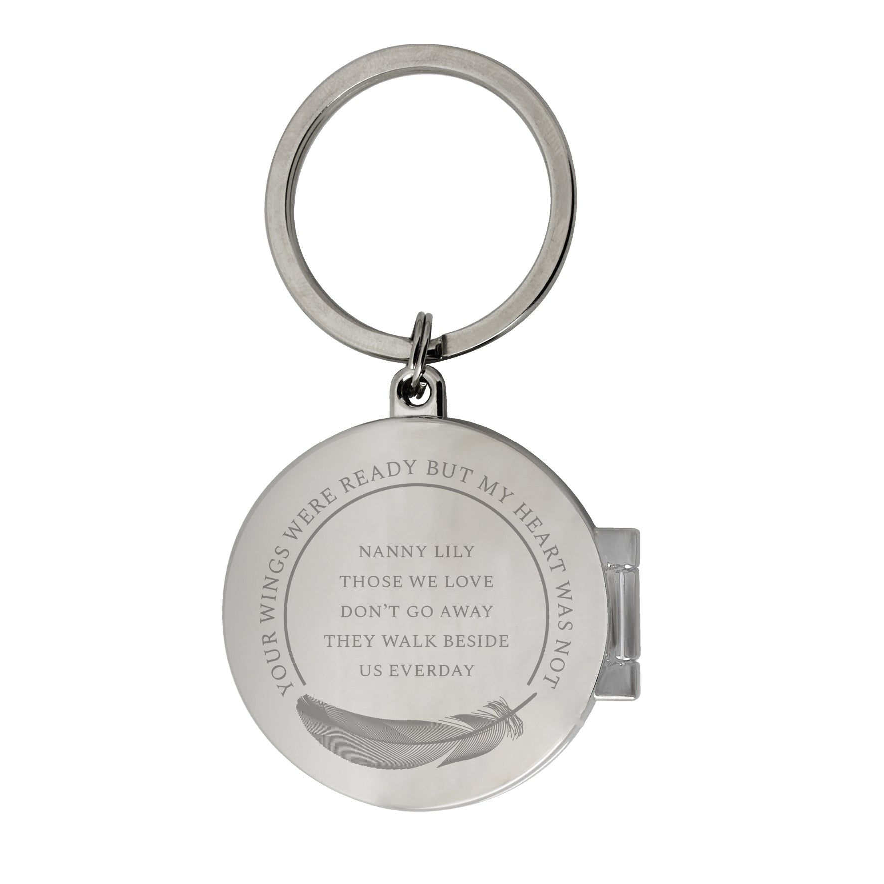 Personalised In Loving Memory Round Photo Keyring - Shop Keyrings At Gift Moments - 5