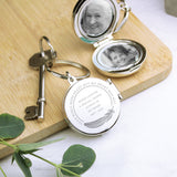Personalised In Loving Memory Round Photo Keyring: 6 - Keyrings By Gift Moments