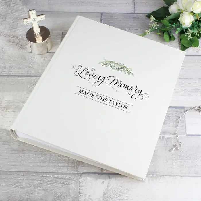 Personalised In Loving Memory Traditional Photo Album: 3 - Photo Albums By Gift Moments