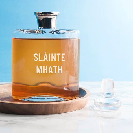 LSA Platinum Necked Personalised Decanter: 4 - Sans Serif - Barware By LSA International