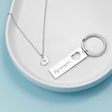 Personalised Lucky Star Necklace and Keyring Set: 2 - Necklaces By Gift Moments