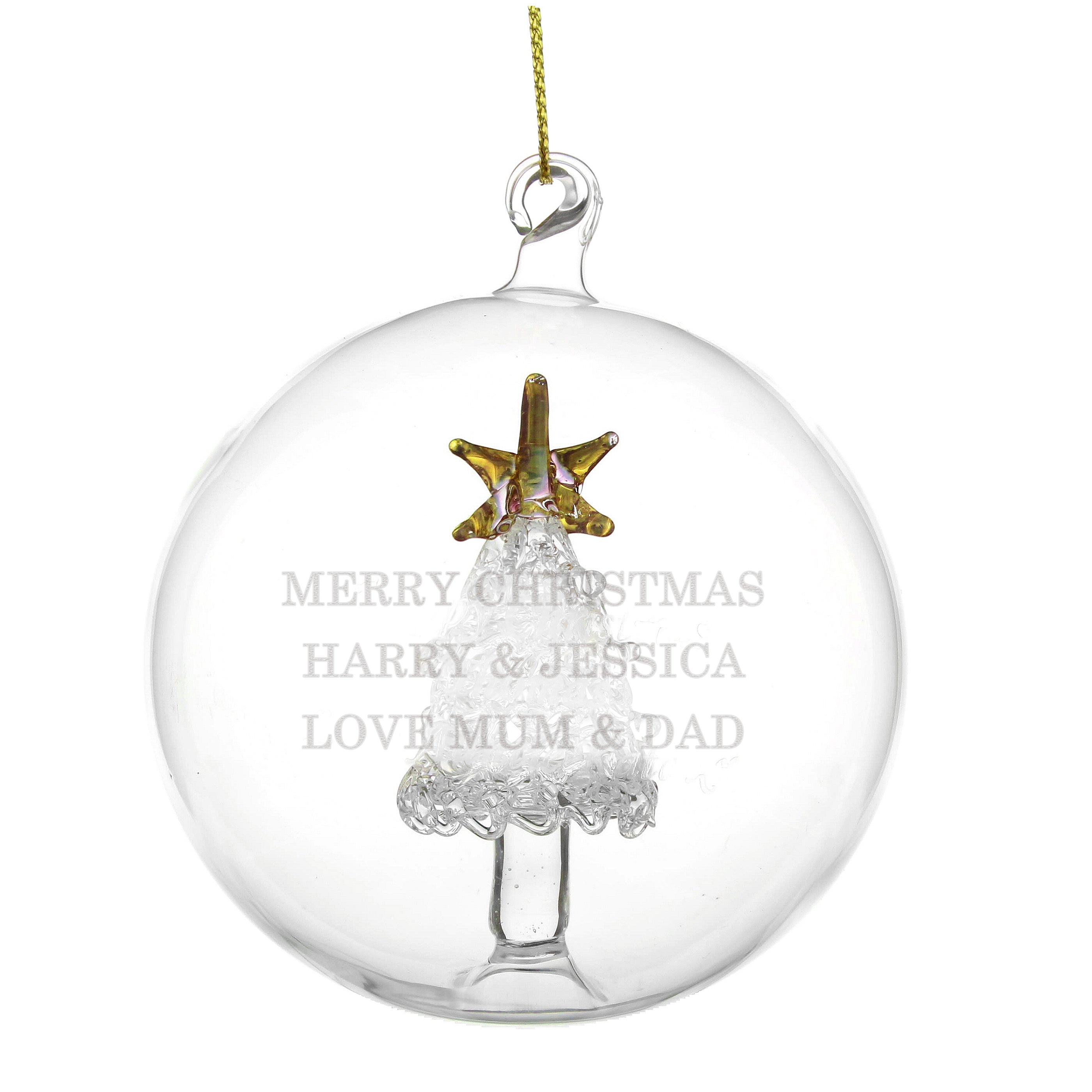 Personalised Luxury Glass Christmas Baubles - Shop Christmas Baubles At Gift Moments - 10