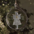 Personalised Luxury Glass Christmas Baubles - Angel - Shop Christmas Baubles At Gift Moments - 5