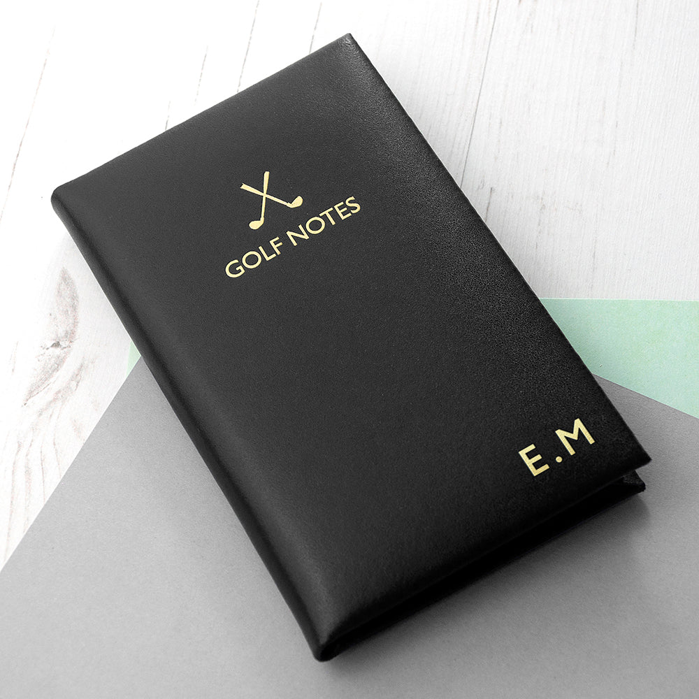 Personalised Luxury Leather Golf Notebooks: 8 - Notebooks By Gift Moments