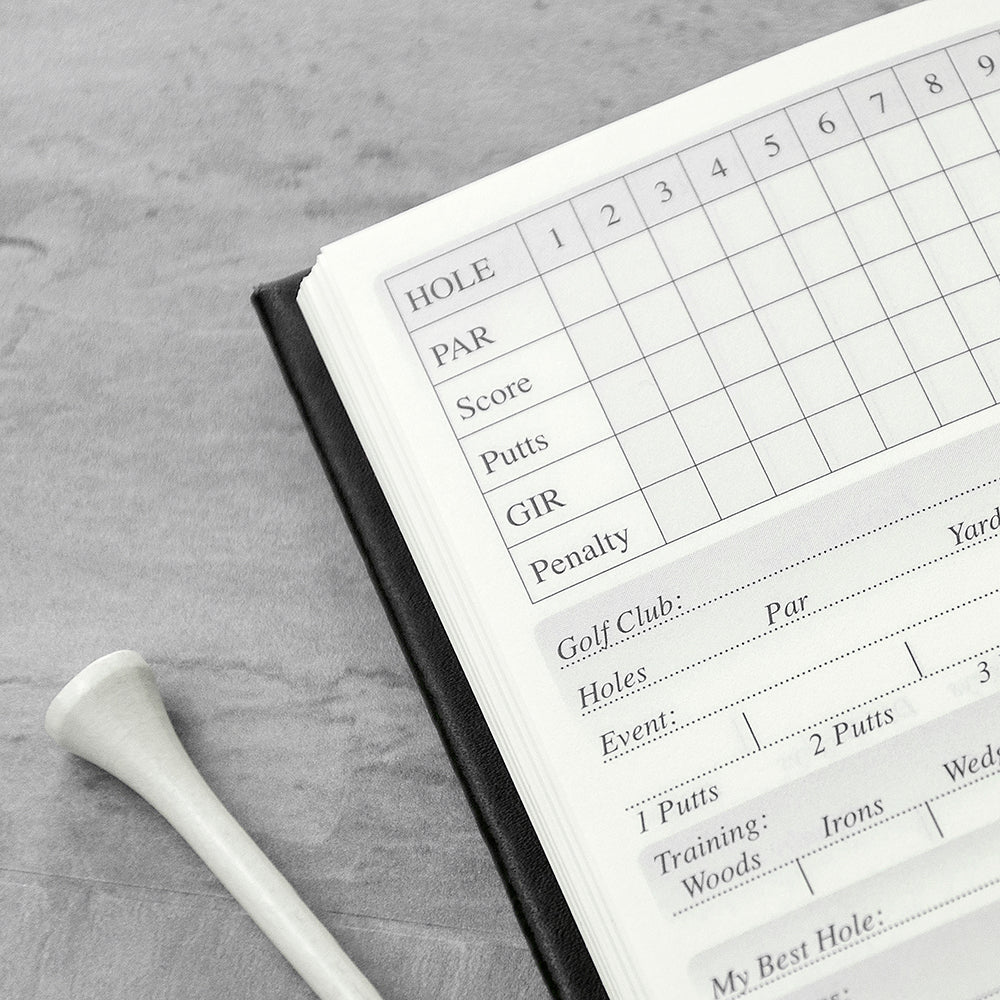 Personalised Luxury Leather Golf Notebooks: 12 - Notebooks By Gift Moments