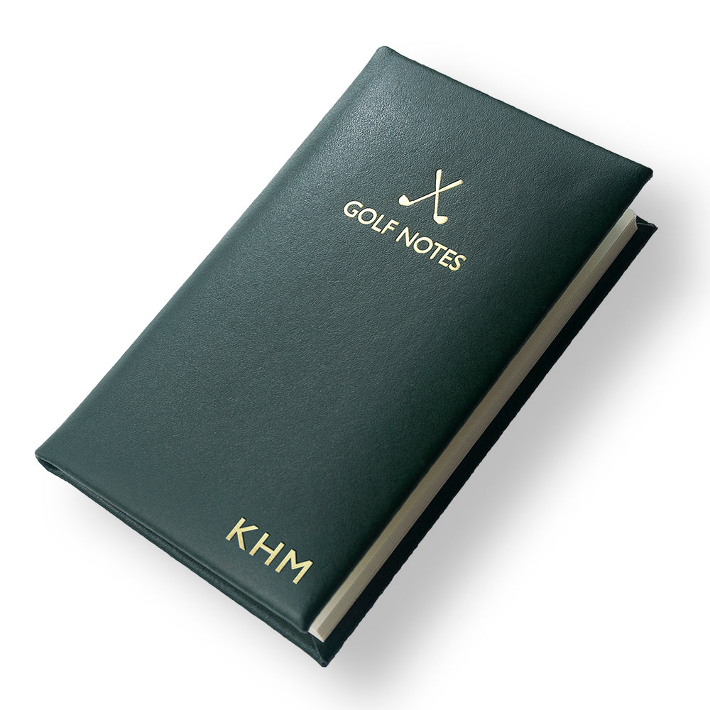 Personalised Luxury Leather Golf Notebooks: 13 - Notebooks By Gift Moments