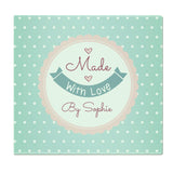 Personalised Made with Love Glass Chopping Board/Worktop Saver: 6 - Chopping Boards By Gift Moments
