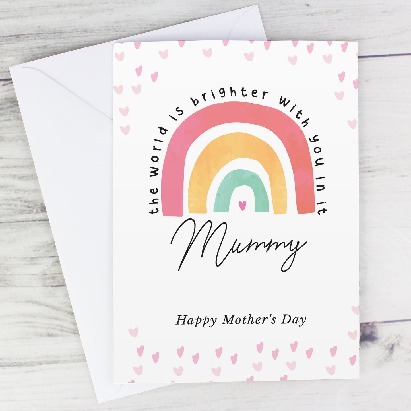 Personalised You Make The World Brighter Rainbow Card: 4 - Greeting Cards By Gift Moments