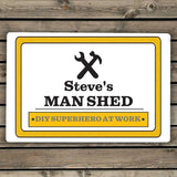 Personalised Man At Work Sign - Shop Signs & Plaques At Gift Moments - 1
