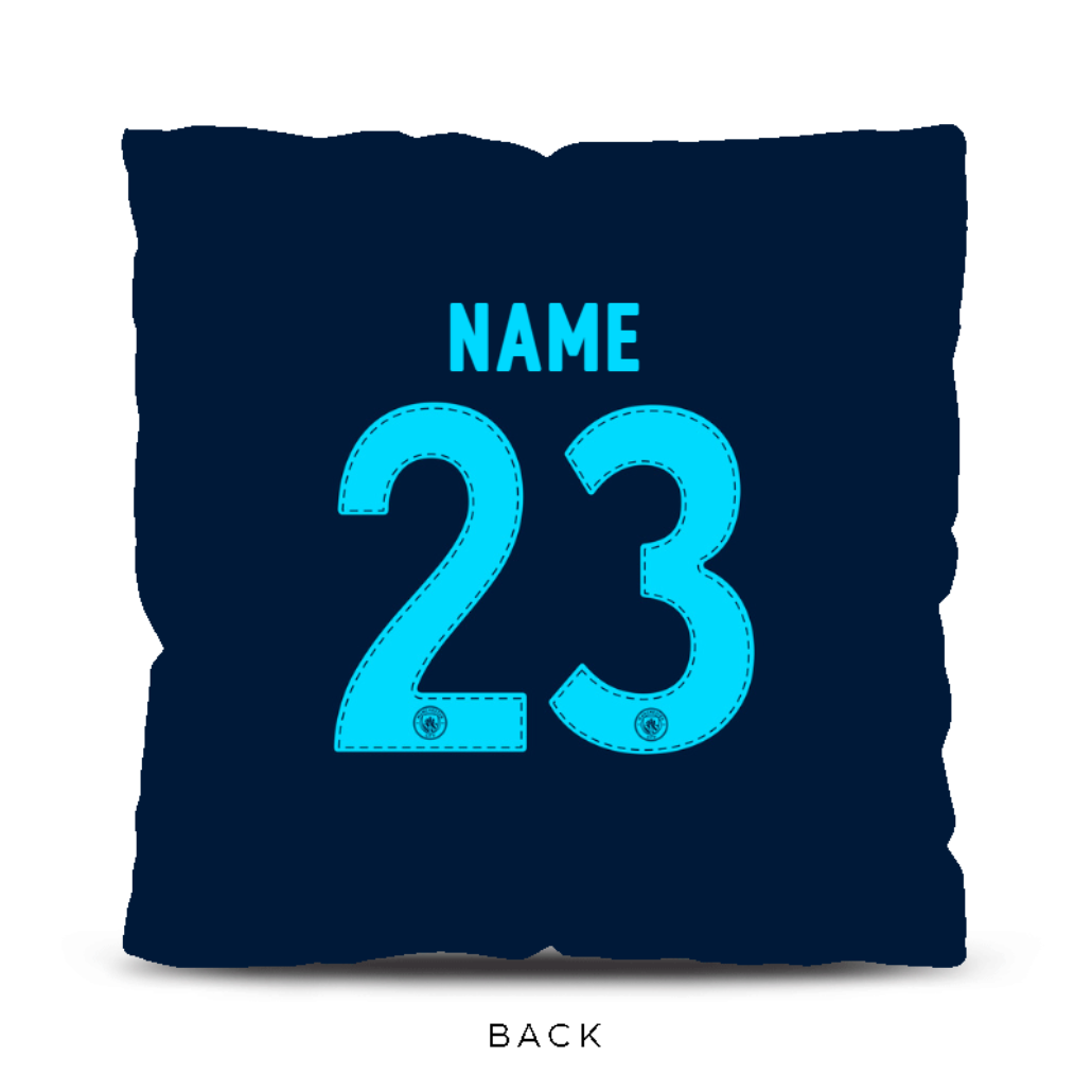 Personalised Manchester City Treble Winners 18’’ Back of Shirt Cushion: 2 - Cushions By Manchester City