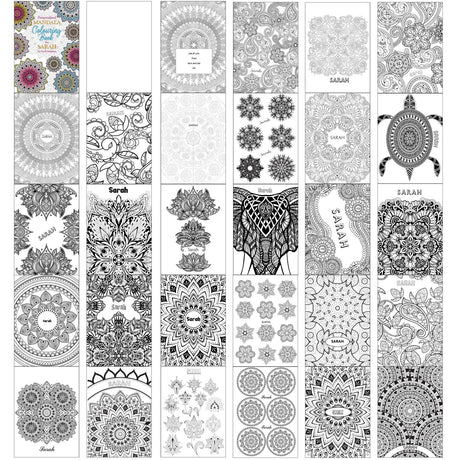 Personalised Mandala Colouring Book: 7 - Books By Gift Moments