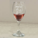 Personalised Manic Mum Day Wine Glass: 2 - Wine Glasses By Gift Moments