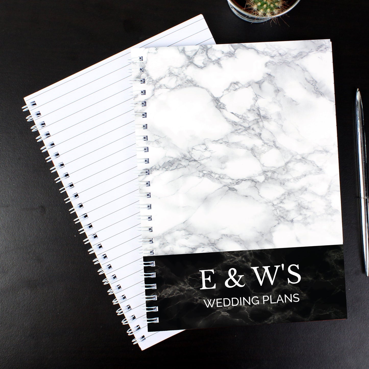 Personalised Marble Effect A5 Notebook: 3 - Notebooks By Gift Moments