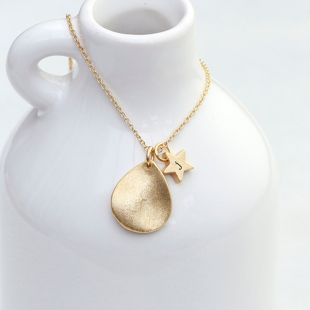 Personalised Matte Star and Drop Necklaces: 3 - Necklaces By Gift Moments