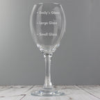 Personalised Measures Wine Glass - Shop Wine Glasses At Gift Moments - 2