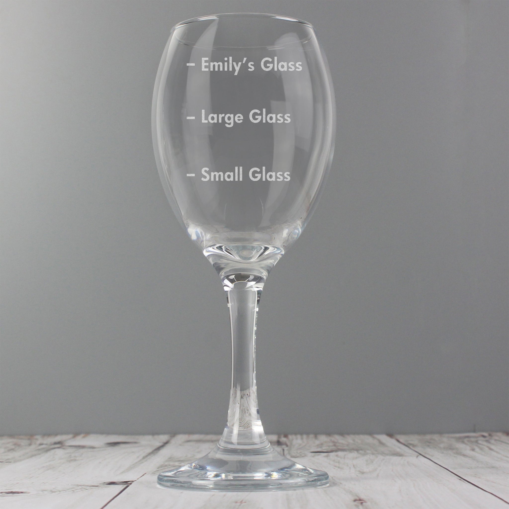 Personalised Measures Wine Glass: 2 - Wine Glasses By Gift Moments