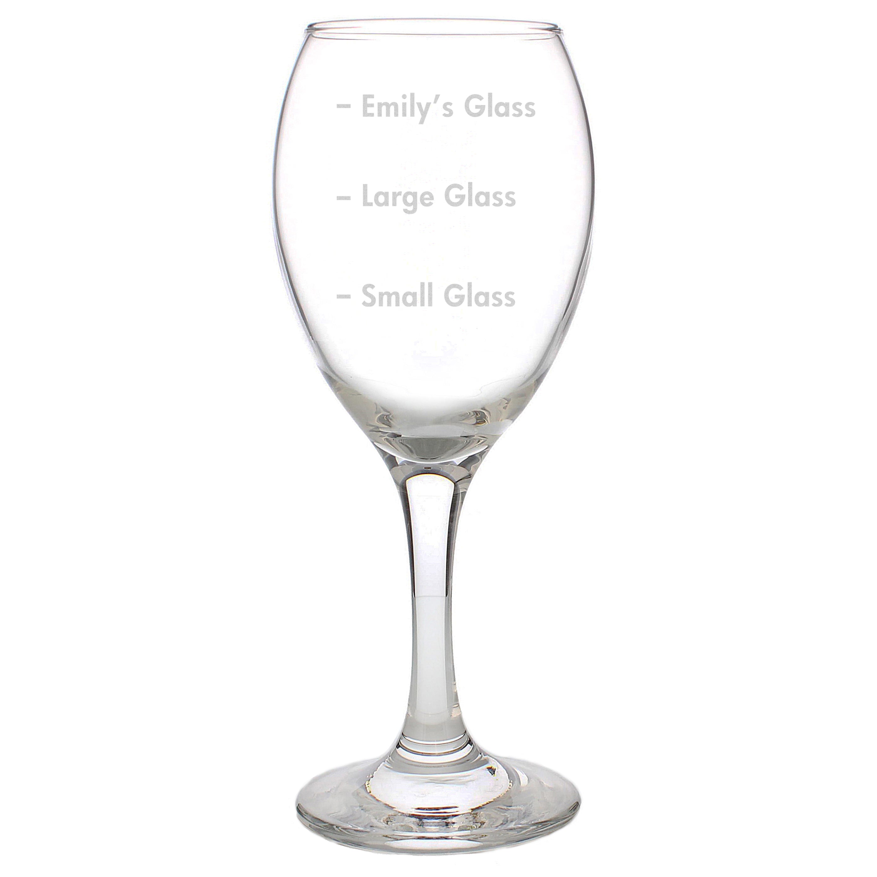 Personalised Measures Wine Glass - Shop Wine Glasses At Gift Moments - 3
