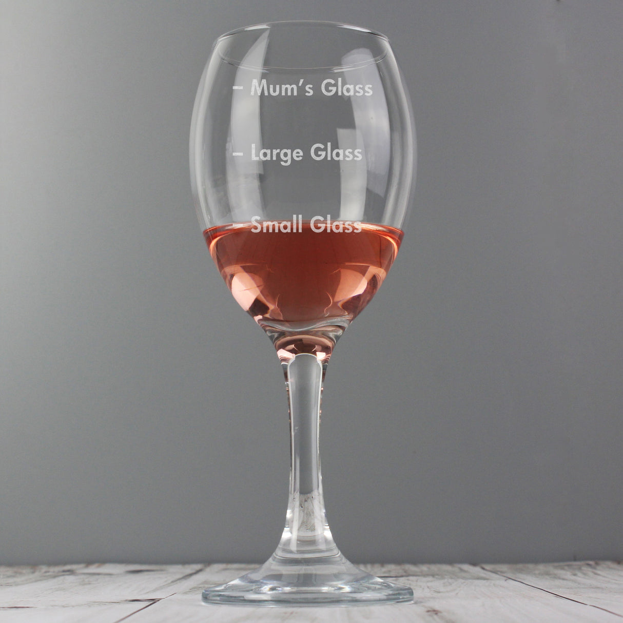 Personalised Measures Wine Glass: 1 - Wine Glasses By Gift Moments