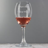 Personalised Measures Wine Glass: 1 - Wine Glasses By Gift Moments