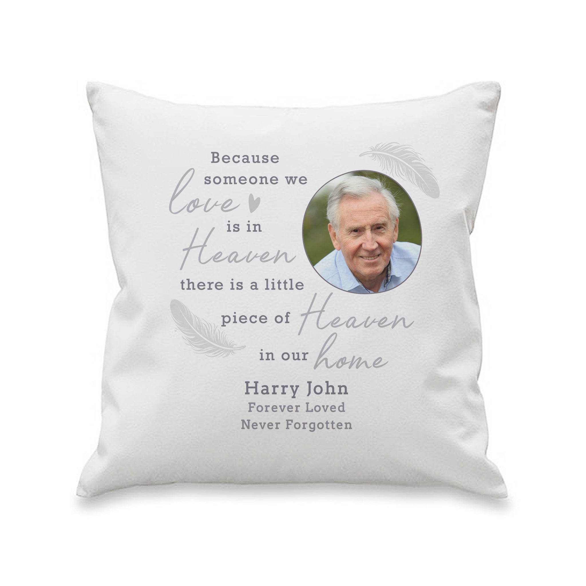 Personalised Memorial Photo Upload Cushion: 4 - Cushions By Gift Moments
