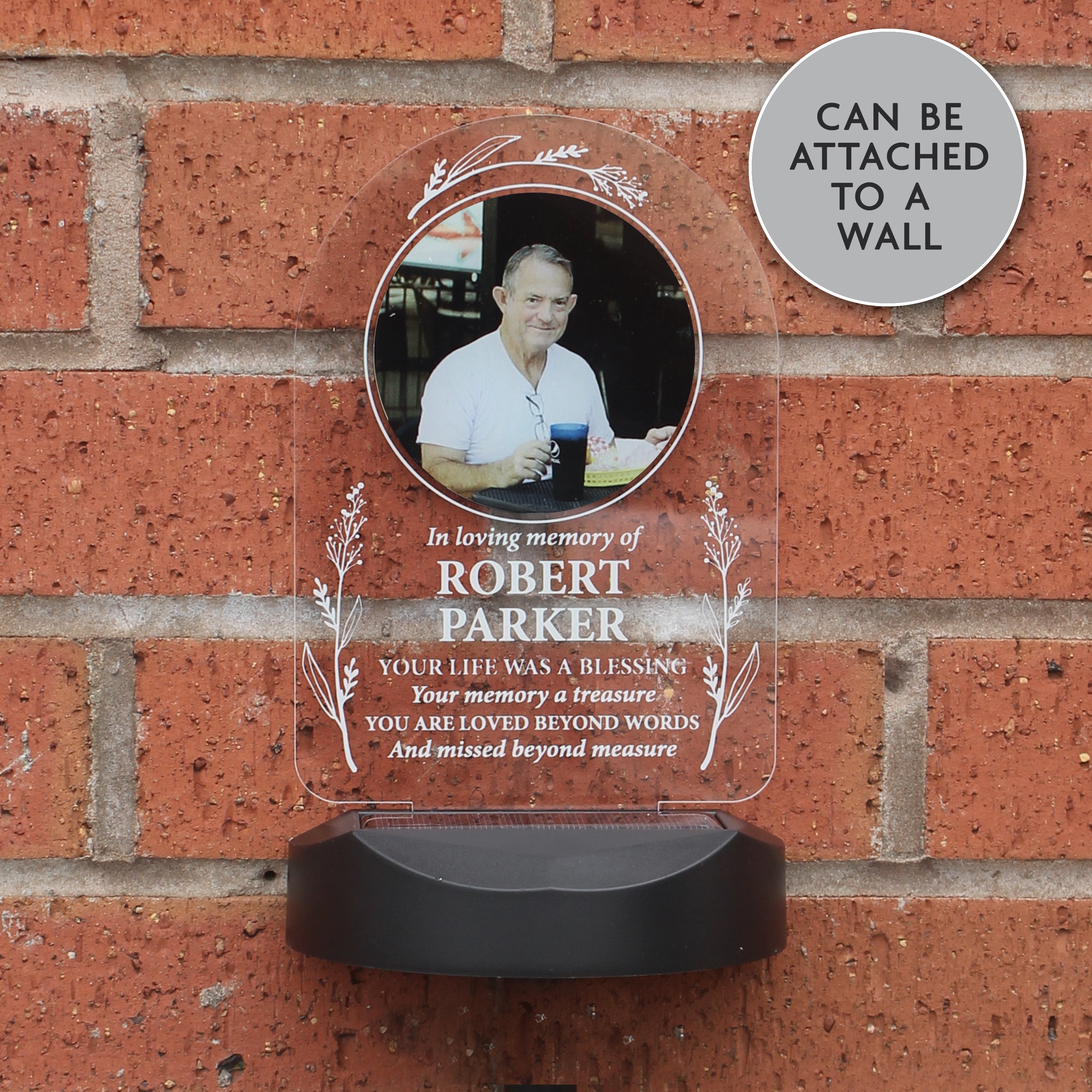 Personalised Memorial Photo Upload Outdoor Solar Light - Shop Solar Lights At Gift Moments - 5