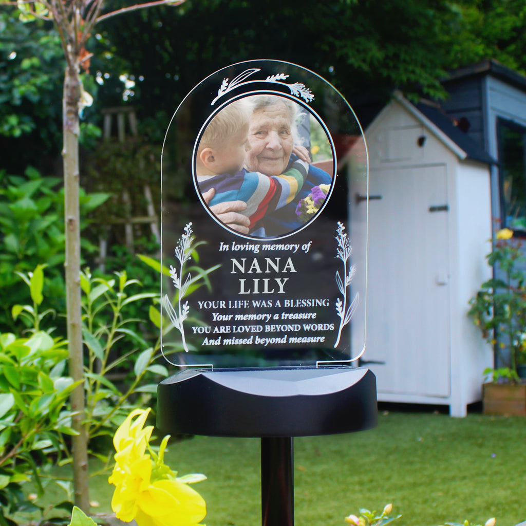 Personalised Memorial Photo Upload Outdoor Solar Light - Shop Solar Lights At Gift Moments - 6