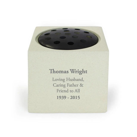 Personalised Memorial Vase: 4 - Memorials By Gift Moments