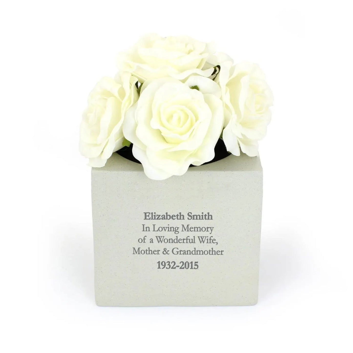 Personalised Memorial Vase: 3 - Memorials By Gift Moments