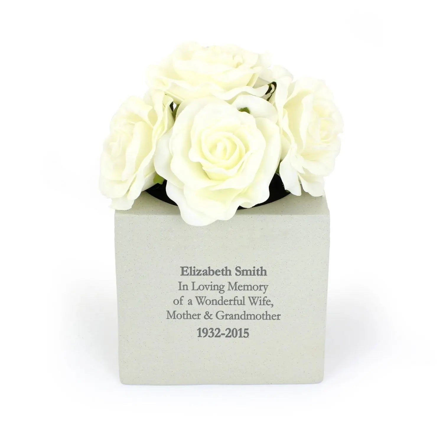 Personalised Memorial Vase: 3 - Memorials By Gift Moments