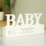 Personalised Memorial Wooden Baby Ornament: 3 - Ornaments By Gift Moments