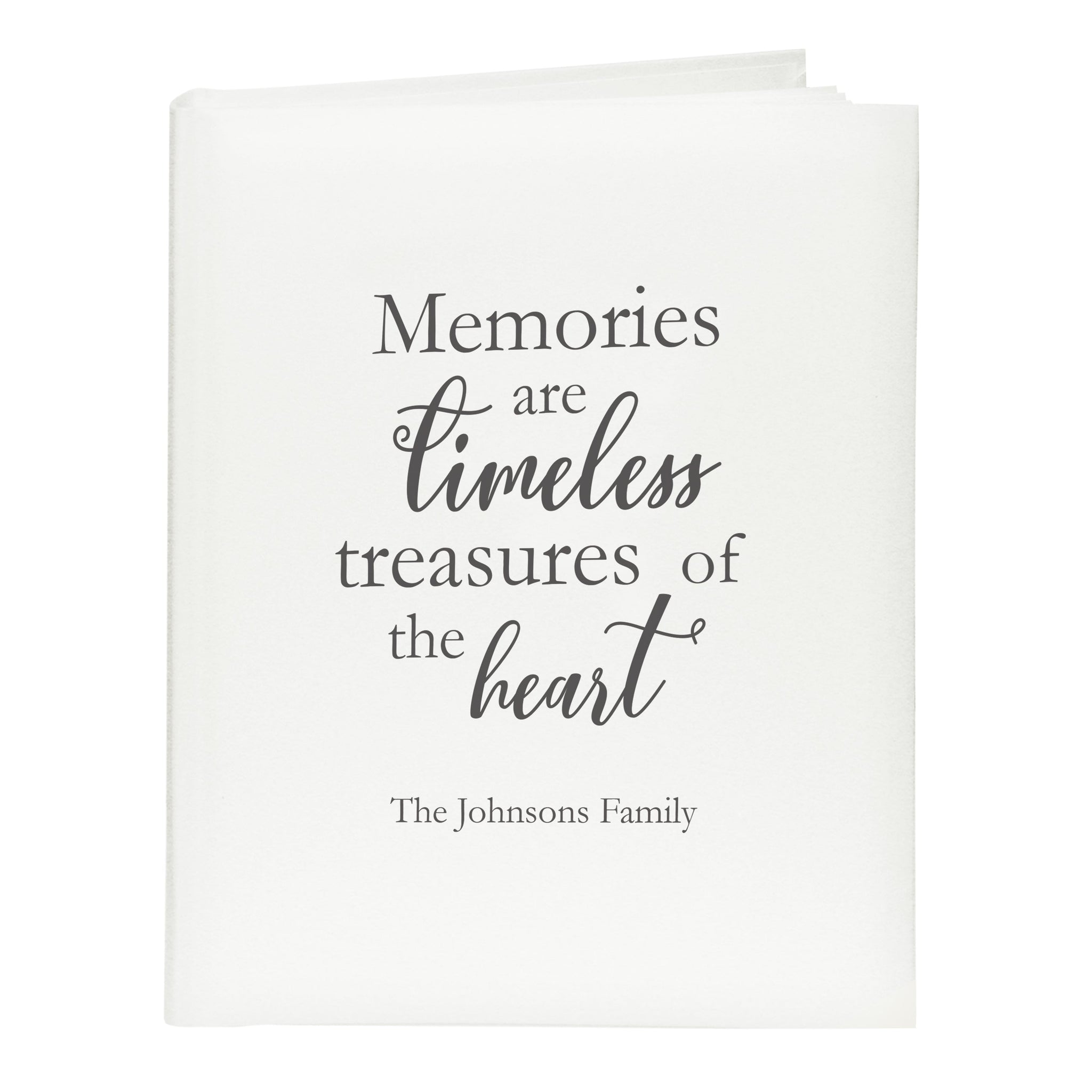 Personalised ’Memories are Timeless’ Traditional Photo Album: 5 - Photo Albums By Gift Moments