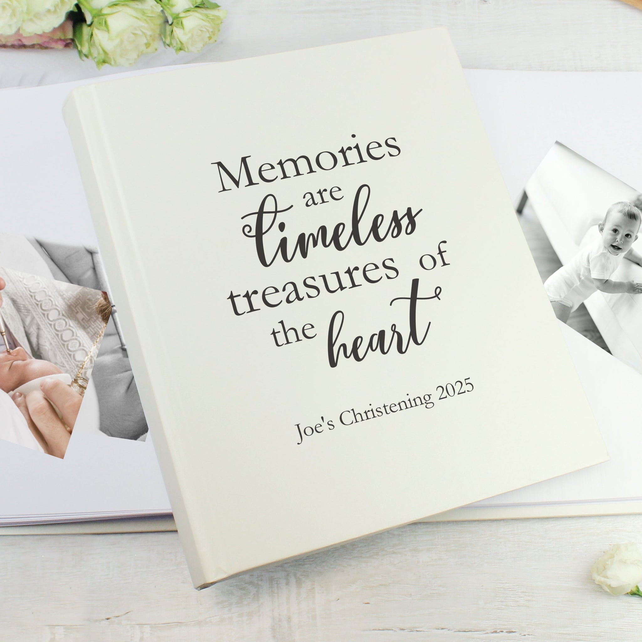 Personalised ’Memories are Timeless’ Traditional Photo Album: 2 - Photo Albums By Gift Moments