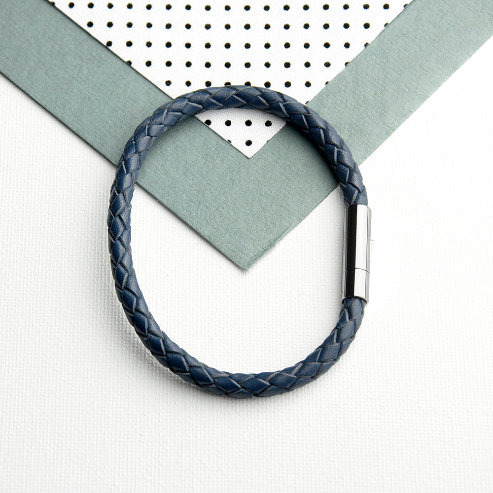 Personalised Men’s Anchor Capsule Leather Bracelets: 19 - Bracelets By Gift Moments